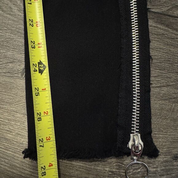 Dolls Kill Current Mood Jeans Women’s Small Black Lace Up Gothic Punk Pants Y2K - Picture 6 of 11